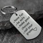 💝PERFECT GIFT FOR LOVE🎁Have Fun. Be Safe. Make Good Choices and Call Your Grandma/Grandpa Keychain - Image 3