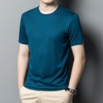 Men's T-shirt in plain colour Ice Silk - Image 13