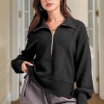 🔥2023 popular hot sale🔥 women's loose zipper collar coat - Image 2