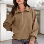 🔥2023 popular hot sale🔥 women's loose zipper collar coat - Image 3