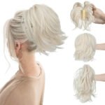 Synthetic Claw Clip In Ponytail Hair Extensions Diy Hairpiece Hair Bun - Image 2
