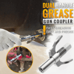 High Pressure Dual Handle Grease Gun Coupler - Image 2