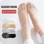 Ladies Fashion Lace Socks(5 pairs) - Image 2