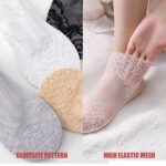 Ladies Fashion Lace Socks(5 pairs) - Image 5