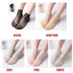 Ladies Fashion Lace Socks(5 pairs) - Image 10