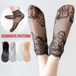 Ladies Fashion Lace Socks(5 pairs) - Image 4