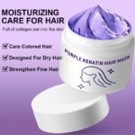 ✨ Buy 2 Get 1 Free! Purple Keratin Hair Mask - Tones Blonde. Silver & Gray Hair | Anti-Brass + Color Lock - Image 3