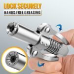 High Pressure Dual Handle Grease Gun Coupler - Image 4