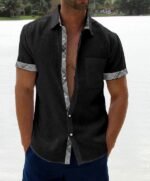Summer Sale -Men's Casual Plaid Collar Button Shirt - Image 3