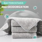 🌿Upgrade Cleaning Cloth - Bamboo Charcoal + Microfiber Hybrid 🏆 🧪 Lab-Tested Absorption | 🧤 Lint-Free | 🎁 Includes Storage Pouch - Image 6