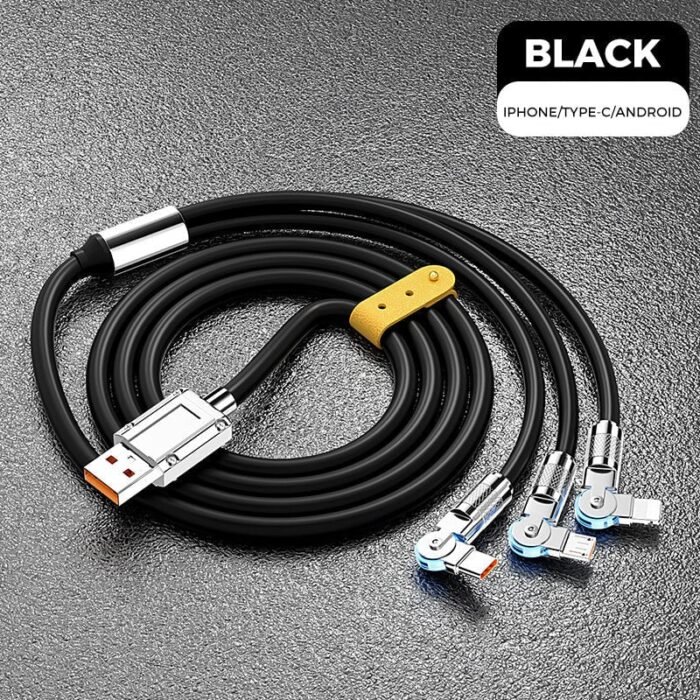 🔥120W 3 in 1 Rotating Elbow Fast Charging Data Cable⚡ - Image 14