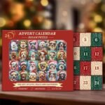🎁Happy Christmas Cats Advent Calendar Jigsaw Puzzle 1000 Pieces - Image 10