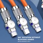 🔥120W 3 in 1 Rotating Elbow Fast Charging Data Cable⚡ - Image 7
