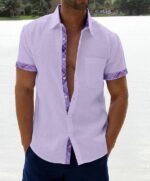 Summer Sale -Men's Casual Plaid Collar Button Shirt - Image 9