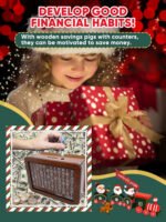🎁 Hot Sale 49% OFF 🔥Wallet Fattening Program——Cash Vault Wooden Savings Box - Image 3