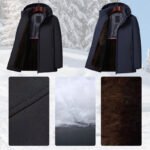【Warm Gift】 Men's Thermal Thick Hooded Parka Coat - Image 8