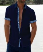 Summer Sale -Men's Casual Plaid Collar Button Shirt - Image 11