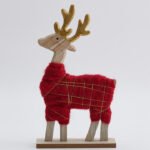 🎄Christmas Home Decor Wool🐏 - Wood Felt Reindeer Elk Tree Decorations - Image 6