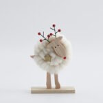 🎄Christmas Home Decor Wool🐏 - Wood Felt Reindeer Elk Tree Decorations - Image 7