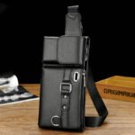 Men's Portable Business-Style Leather Waist Bag - Image 7