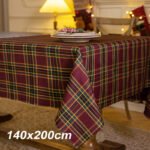 Christmas Atmosphere Green and Red Classic Plaid Tablecloth - Image 11