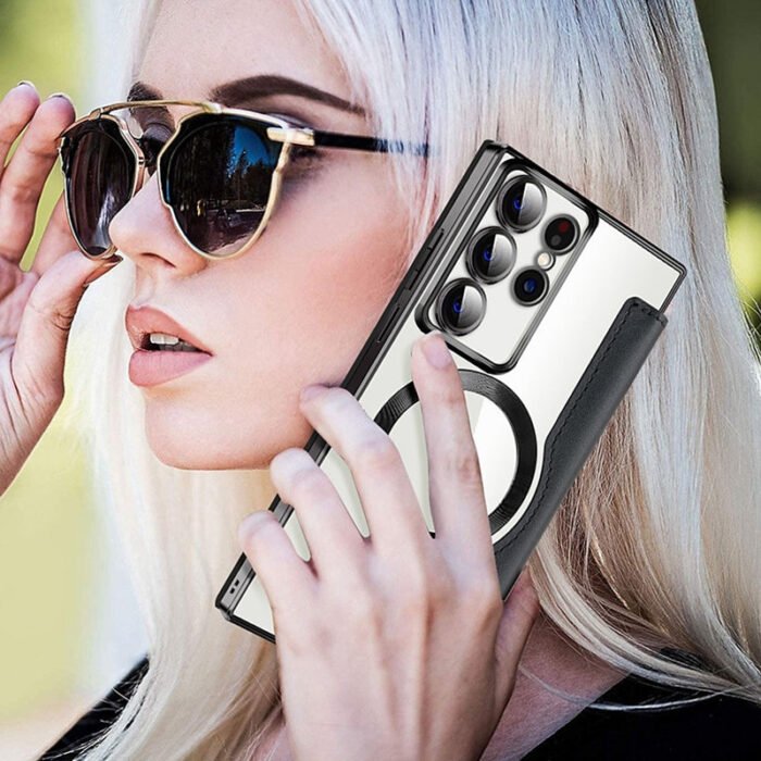 📱2024 New leather textured flip mobile phone case for Samsung - Image 5