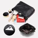 Fashionable shoulder bag with a crocodile print - Image 7
