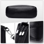 Fashionable shoulder bag with a crocodile print - Image 8