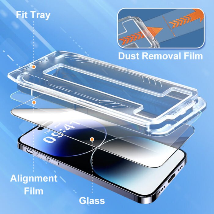 (iPhone 16 is coming!)🔥 iPhone Tempered Anti-Peeking Screen Protector - No Bubbles No Dust - Image 5