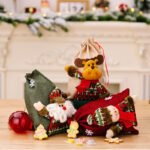 Drawstring Christmas 3D Xmas Linen Gift Bags - Image 8