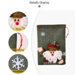 Drawstring Christmas 3D Xmas Linen Gift Bags - Image 10