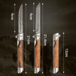 🗡️✨Folding knife with wooden handle for work. hiking & camping⛺ - Image 8
