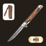 🗡️✨Folding knife with wooden handle for work. hiking & camping⛺ - Image 11