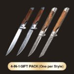 🗡️✨Folding knife with wooden handle for work. hiking & camping⛺ - Image 13