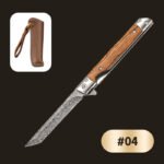 🗡️✨Folding knife with wooden handle for work. hiking & camping⛺ - Image 12