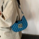 Women's Quilted Dumpling Design Chain Crossbody Bag - Image 2