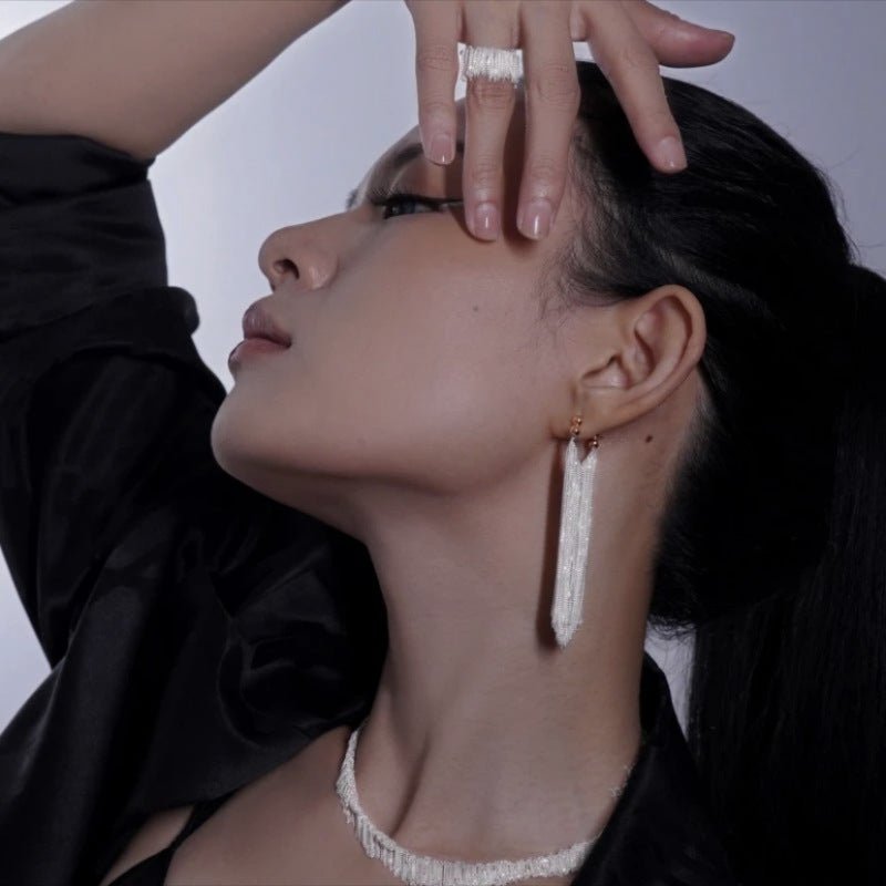 spp_20241226183935_1d419038d995752d428fa59d02be41ee.jpg Galaxy waterfall tassel earrings hula earrings - Image 1