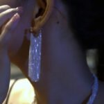 Galaxy waterfall tassel earrings hula earrings - Image 3