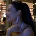 Galaxy waterfall tassel earrings hula earrings - Image 5