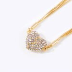 Love Heart With Diamonds Magnetic Necklace - Image 5