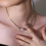 Love Heart With Diamonds Magnetic Necklace - Image 6