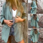 🌸Spring Specials🌸 Women's Cotton Linen Open Front Blazer