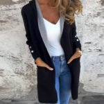 🌸Spring Specials🌸 Women's Color Block Open Front Hooded Coat - Image 5