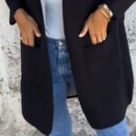 🌸Spring Specials🌸 Women's Color Block Open Front Hooded Coat - Image 8