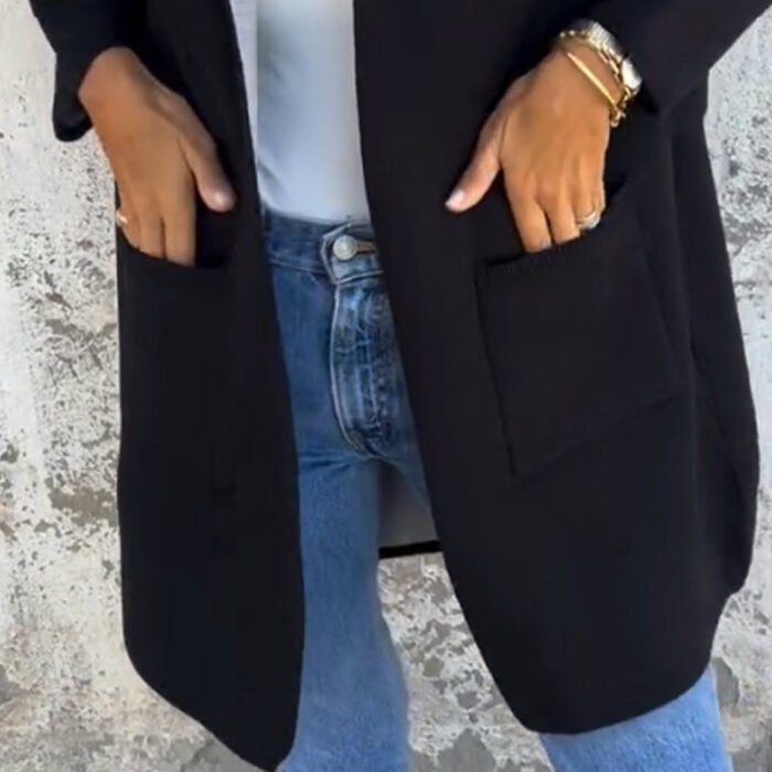 🌸Spring Specials🌸 Women's Color Block Open Front Hooded Coat - Image 8