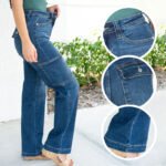 🎉Hot Sale 50% OFF🎉High Rise Cargo Wide-Leg Stretch Jeans for Women - Image 5