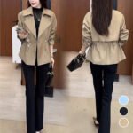 Women's Lapel Double Breasted Short Coats