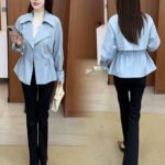 Women's Lapel Double Breasted Short Coats - Image 6