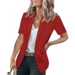 ✨New Arrival✨🌸Women's Stylish Casual Short Sleeve Blazer - Image 5