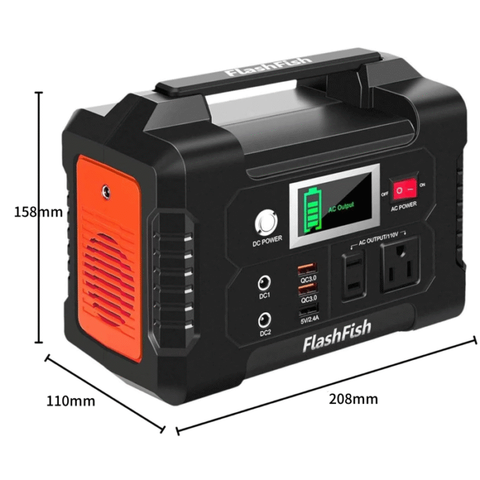 ⏳Time-limited Special⚡FlashFish®200W Portable Power Station with Display【Home emergency. outdoor use】 - Image 11